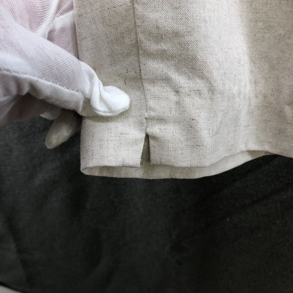 Vintage High Waisted Slub Cotton Breathable Relaxed Pants Womens Size 30 Oatmeal - Picture 8 of 12